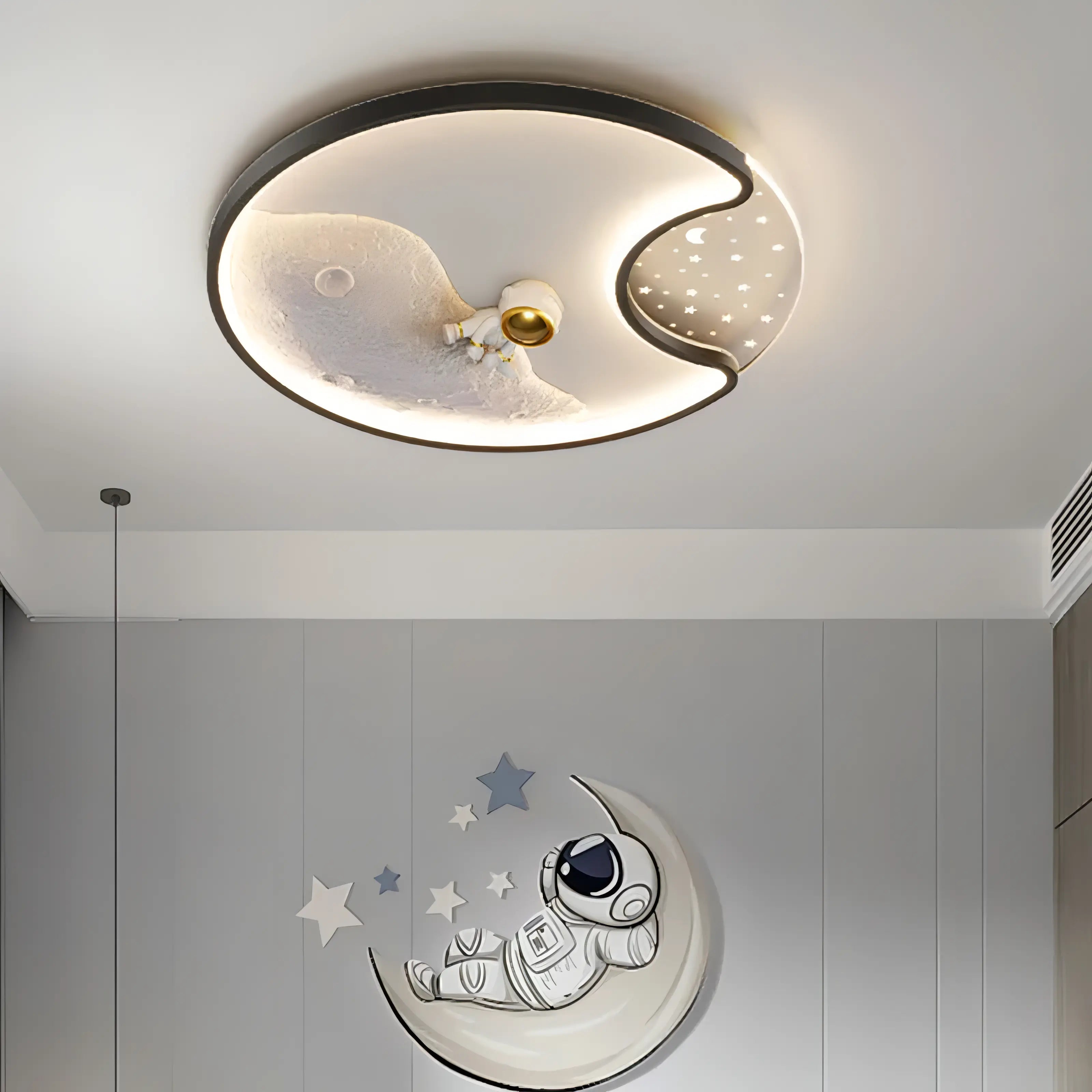 Kenyon - Surface Mounted Astronaut LED Round Ceiling Light Children's Room