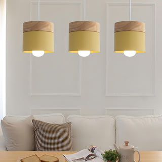 Maxton - Nordic Wood Round Pendant Hanging Ceiling Light