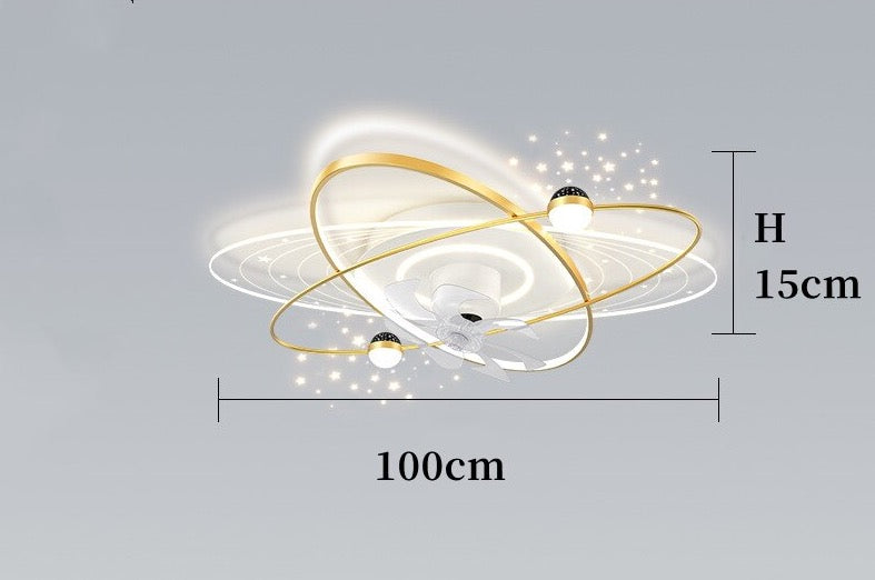 Dulcie - Acrylic Modern Light Ceiling Fan 7 Blade