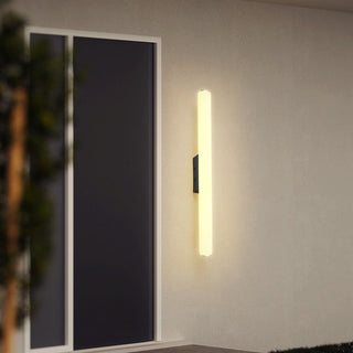 Amitola - Waterproof Outdoor Black Wall Light Bar LED