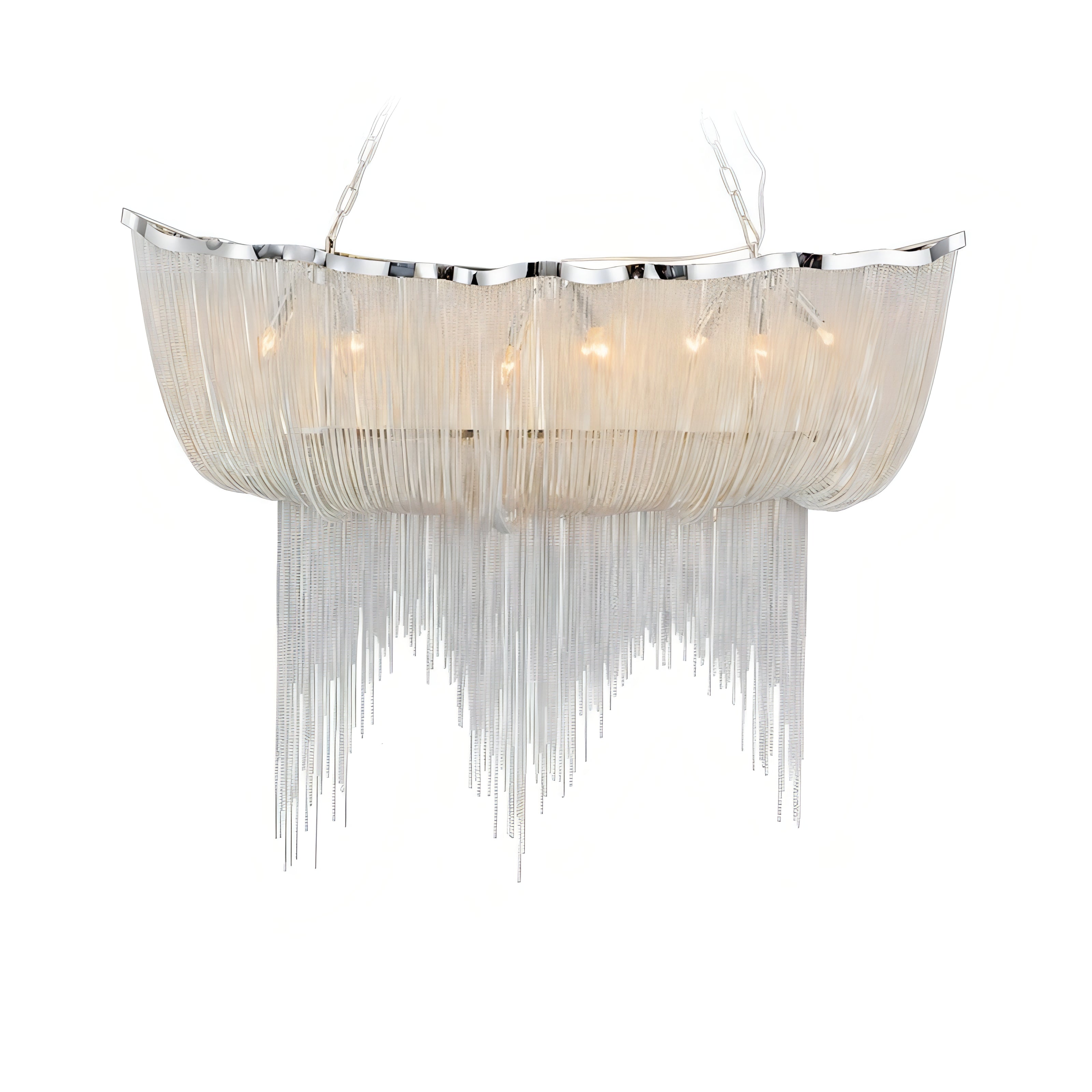Kannon - Semi Flush Chain Tassel Hanging Ceiling Light Chandelier