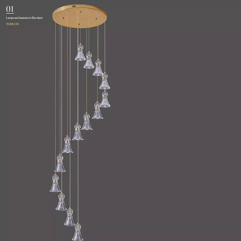 Mera - Hanging Ceiling Pendant Chandelier