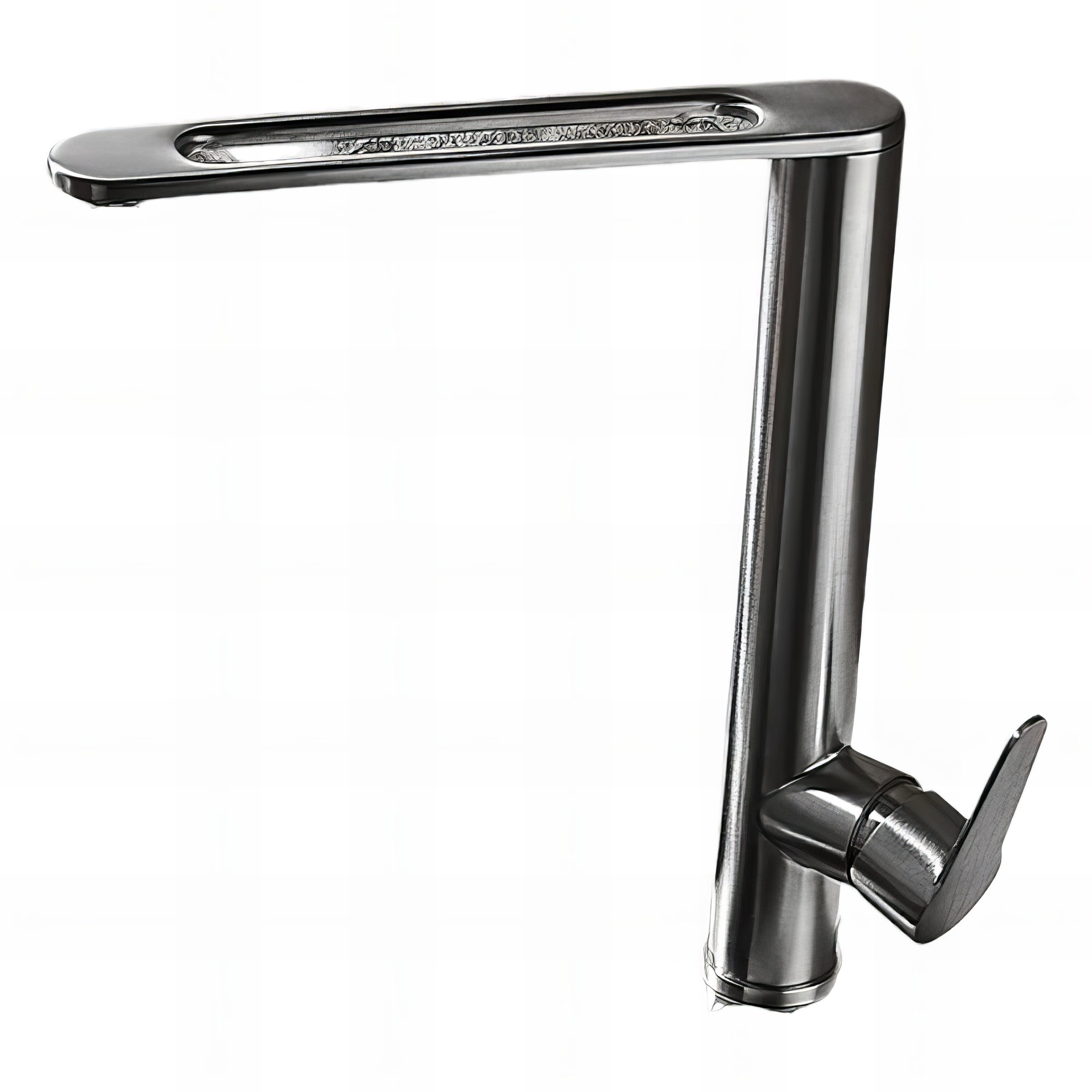 Keshaun - Rotatable Single Handle Stainless Steel Kitchen Tap