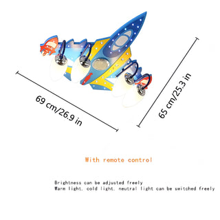 Holguin - LED Aeroplane Hanging Children's Ceiling Light
