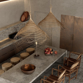 DAMBUDZO - Retro Bamboo Natural Ceiling Light
