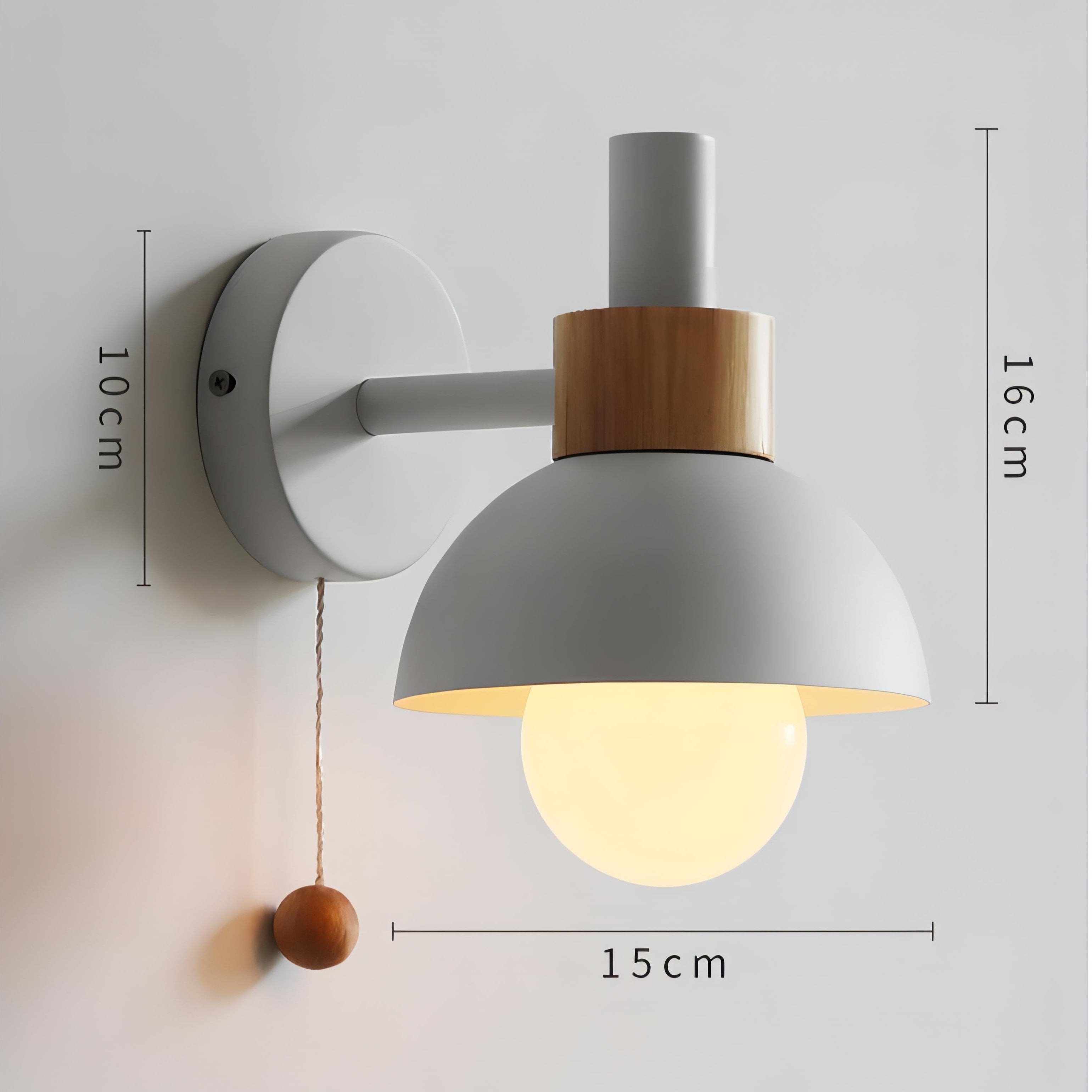 Zakai - Nordic Round Hanging Switch Sconce Wall Light