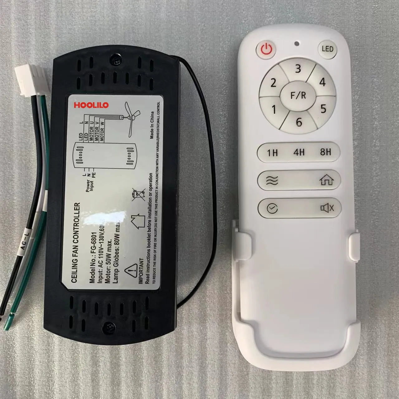 Ritchey - 60Inch 2 Blade Modern Silent Wooden Ceiling Fan with Remote Control