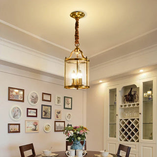 Erica -  Modern Golden Glass Pendant Chandelier