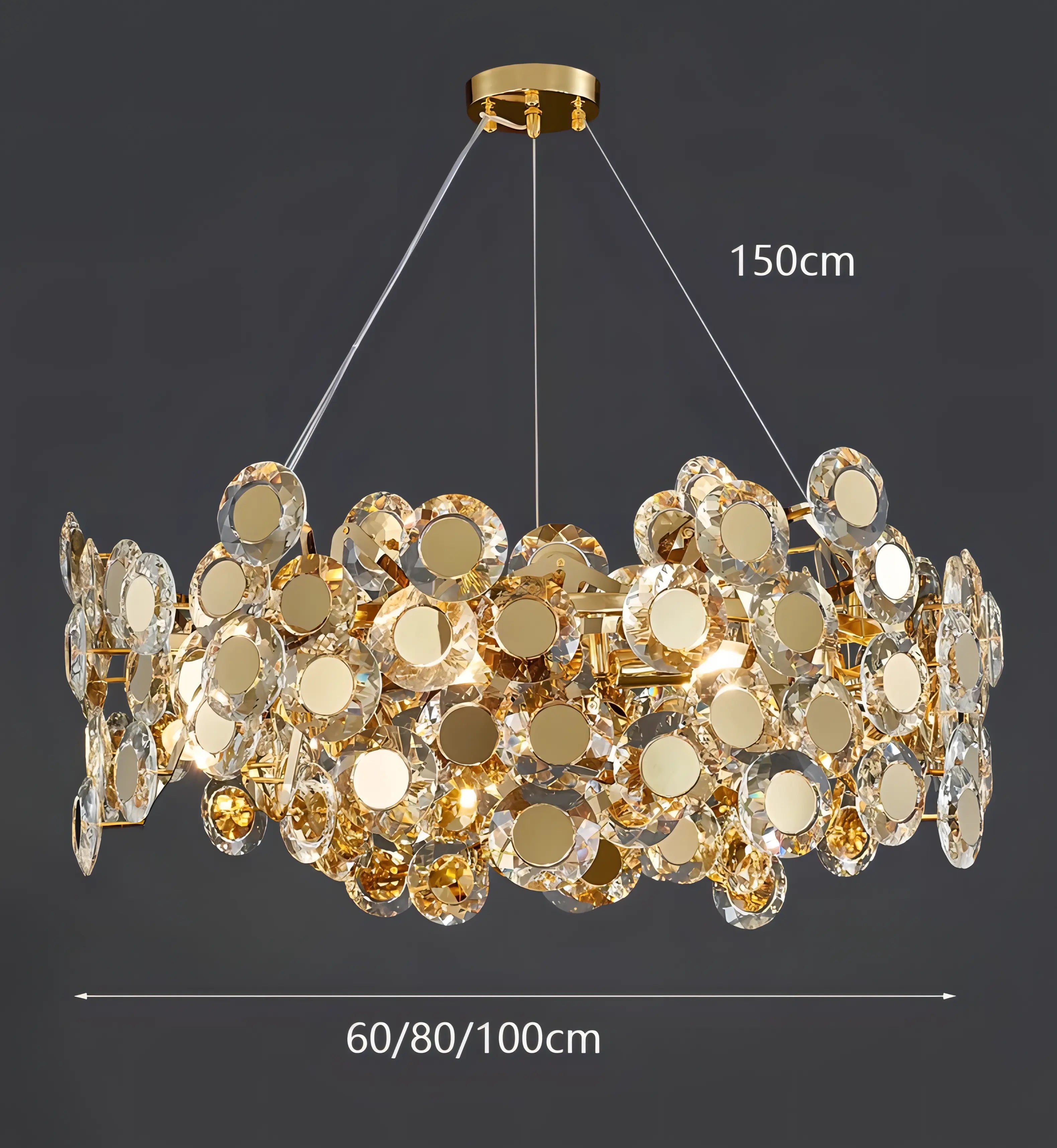 Jorge - Modern Round Ball Glass Hanging Chandelier
