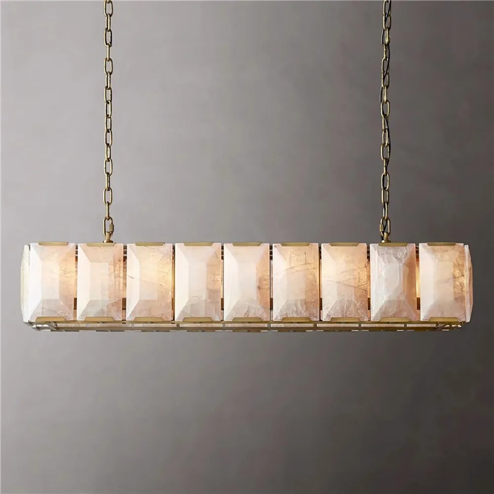 Naitis - Retro Vintage Marble Shade Ceiling Light Chandelier