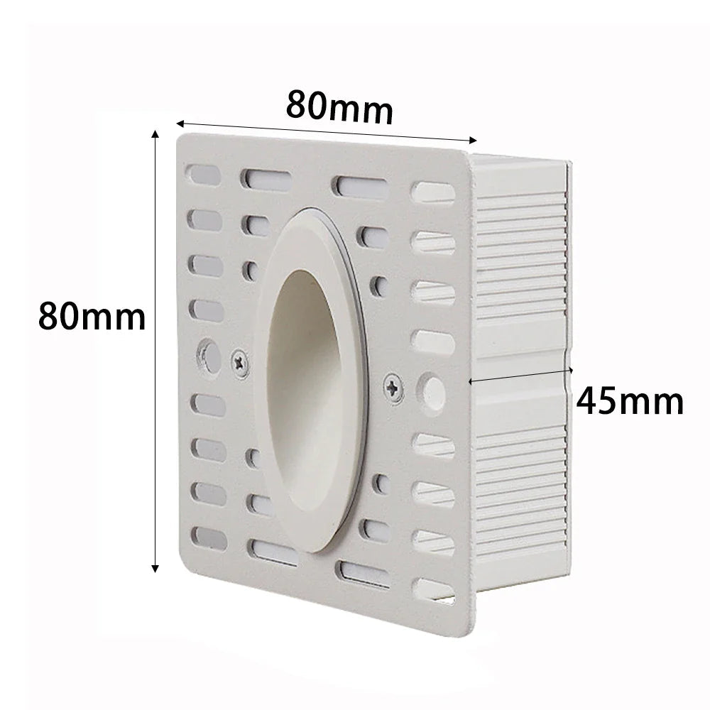 Vaughan - Round Recessed Modern Stair Wall Light