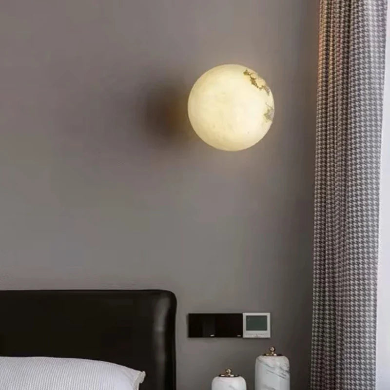 Rosangela - Minimalistic Marble Circular Wall Light