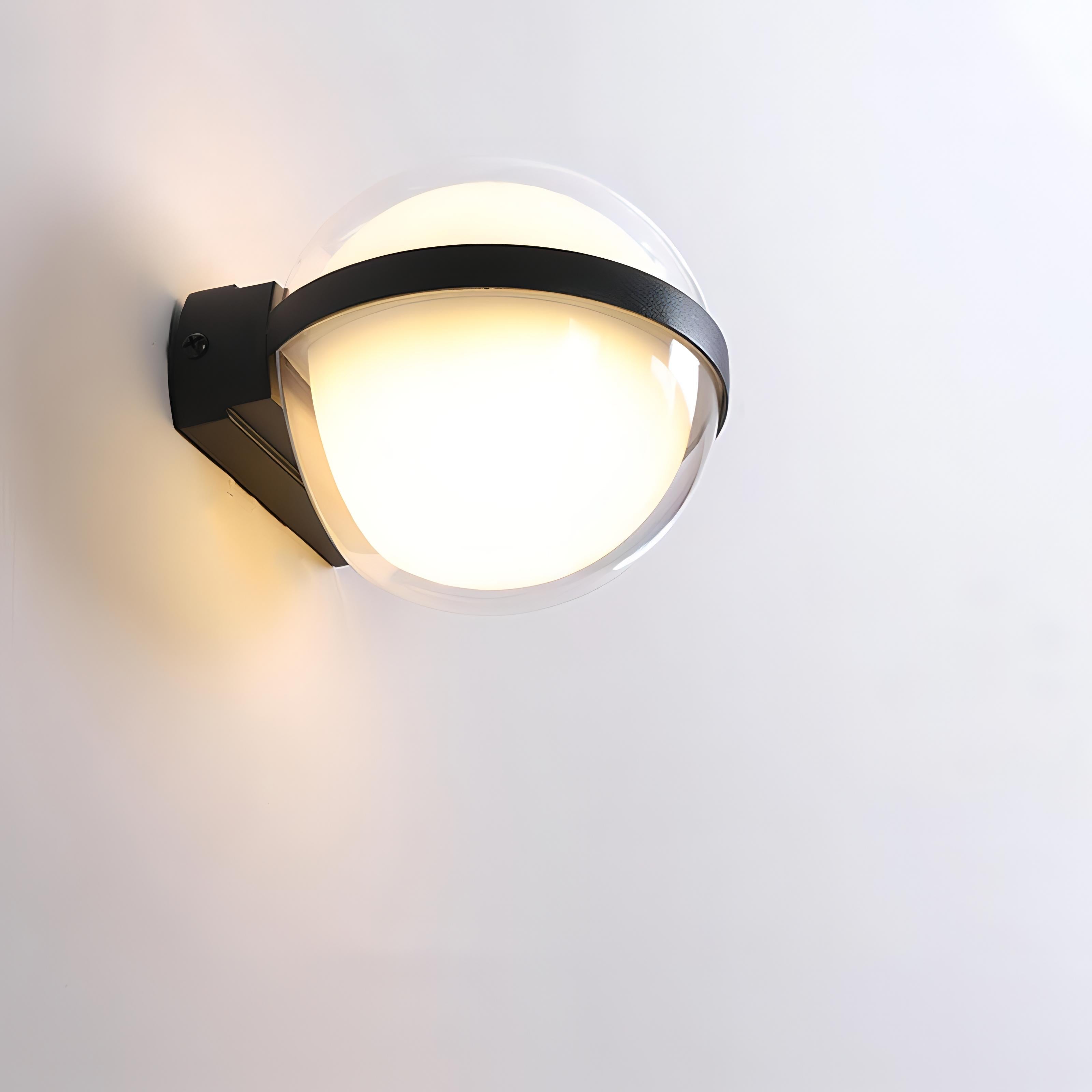 Caspian - Modern 10W Round LED Outdoor Wall Light