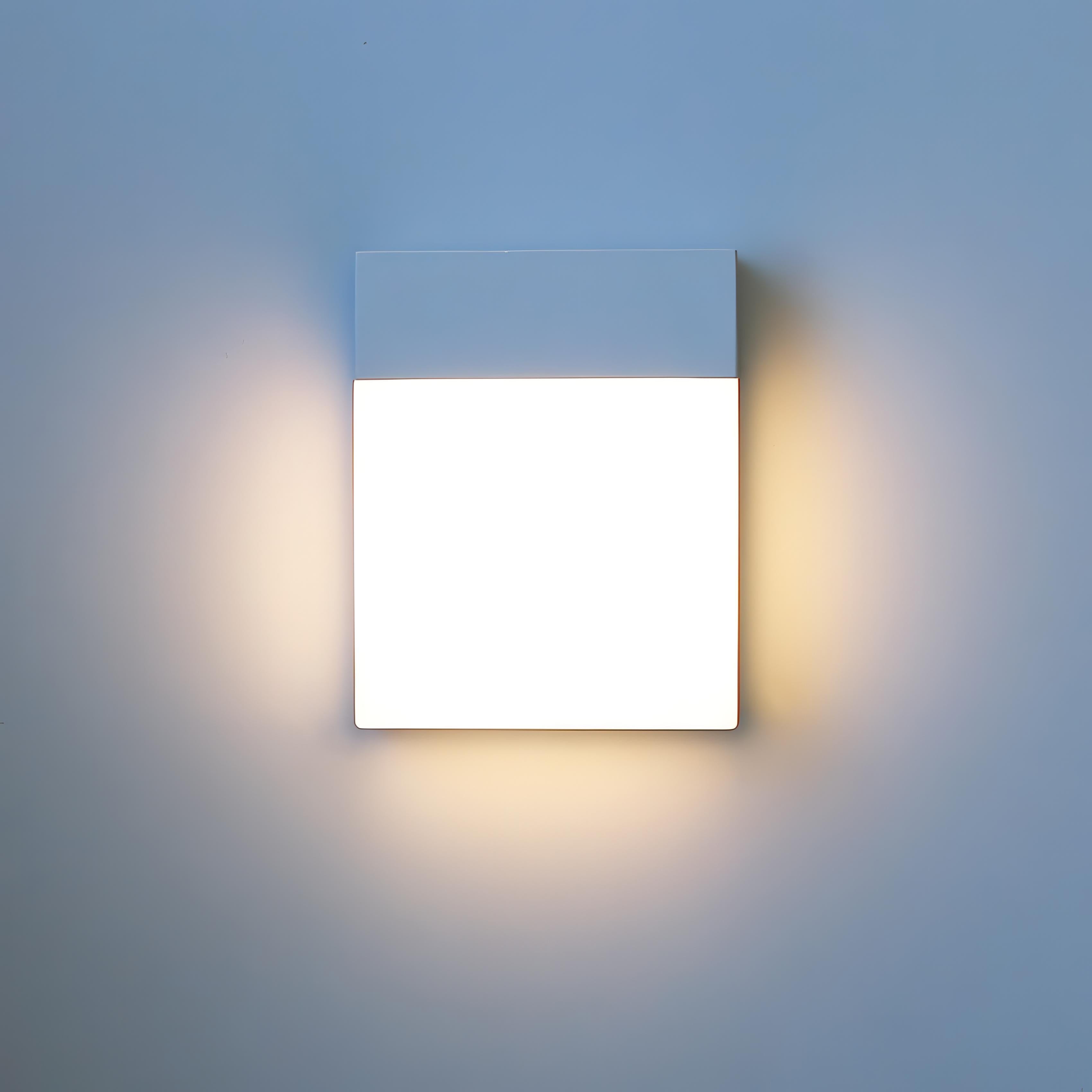 Rex - Modern Outdoor Square LED Light Box Wall Light