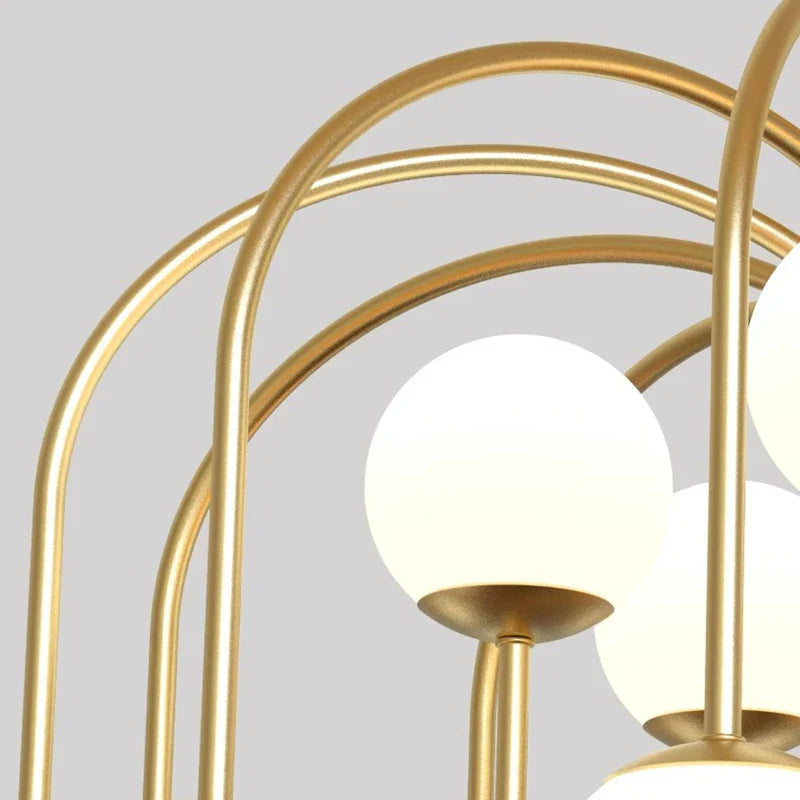 Astrid - Modern Hanging Glass Pendant Chandelier