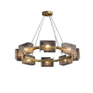 Jace - LED Modern Textured Glass Chandelier