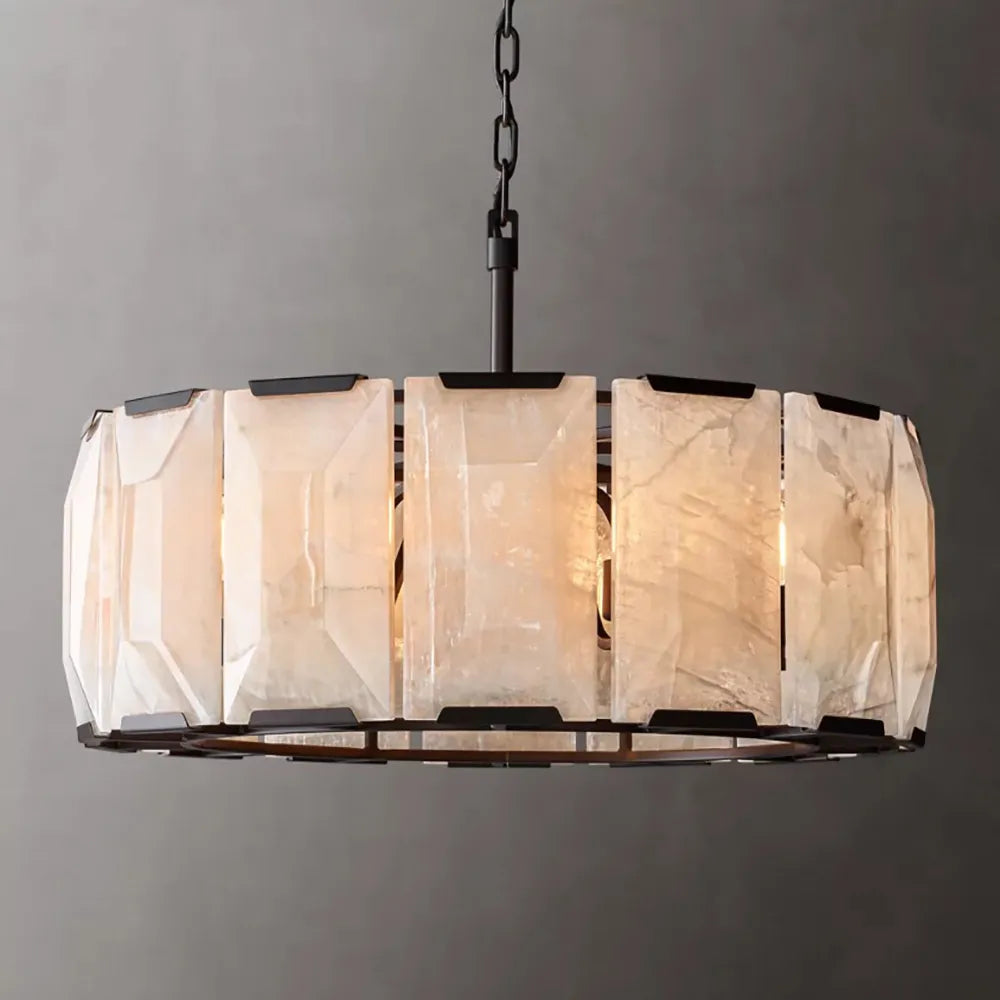 Naitis - Retro Vintage Marble Shade Ceiling Light Chandelier
