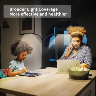 Piazza - Dual Head Clip on Desk Light Adjustable Light and Timer