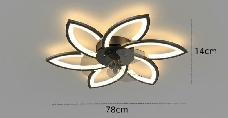 Ivo - Modern Flower Ceiling Fan Light 3 Blade