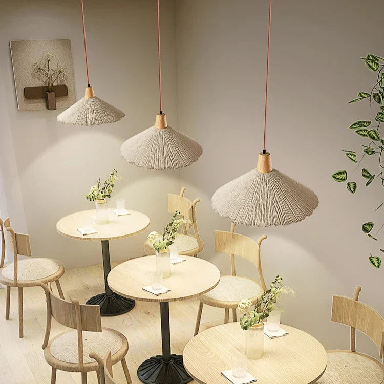 Guidi - Japanese Natural Stone Patterned Hanging Pendant Ceiling Light