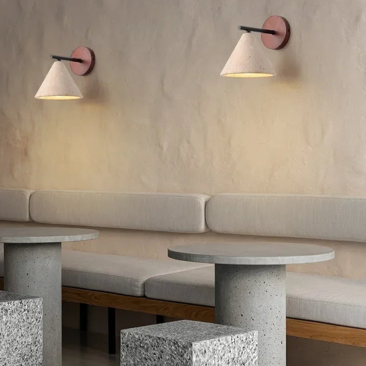 Cecelia - Natural Stone Wall Lamp Classical Yellow Travertine LED