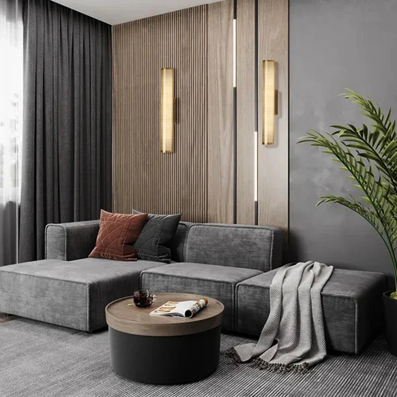 Gaetana - Modern Luxury Gold Metal Multi Hole Beam Wall Light