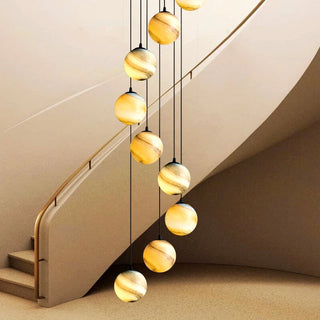 Anastacia - Modern Moon Ball Round Ceiling Chandelier
