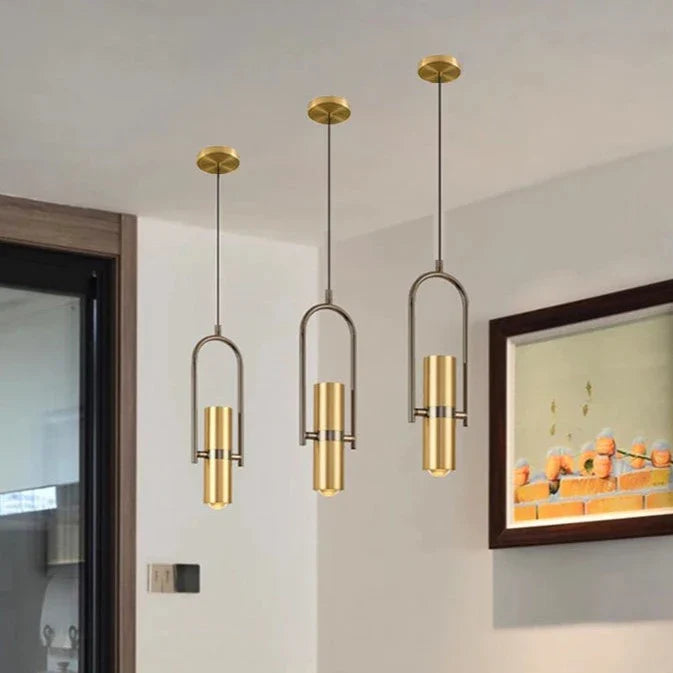 Demetria - Rotating Gold Hanging Spotlight Pendant Ceiling Light