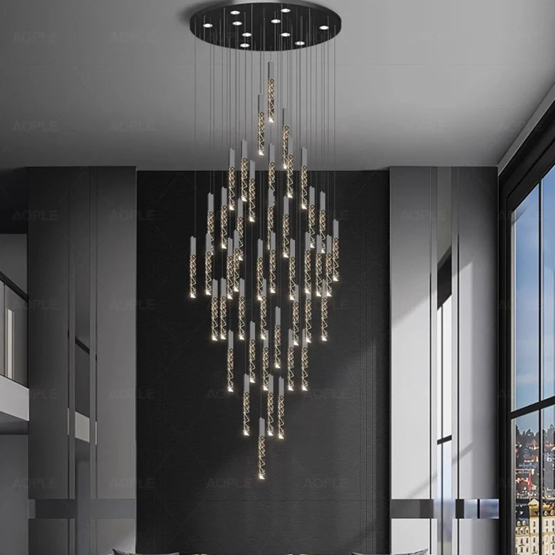 Leyla - Crystal Pendant Ceiling Chandelier