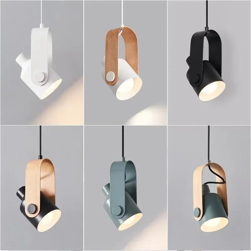 Alora - Nordic LED Macaron Iron Adjustable Pendant Ceiling Light