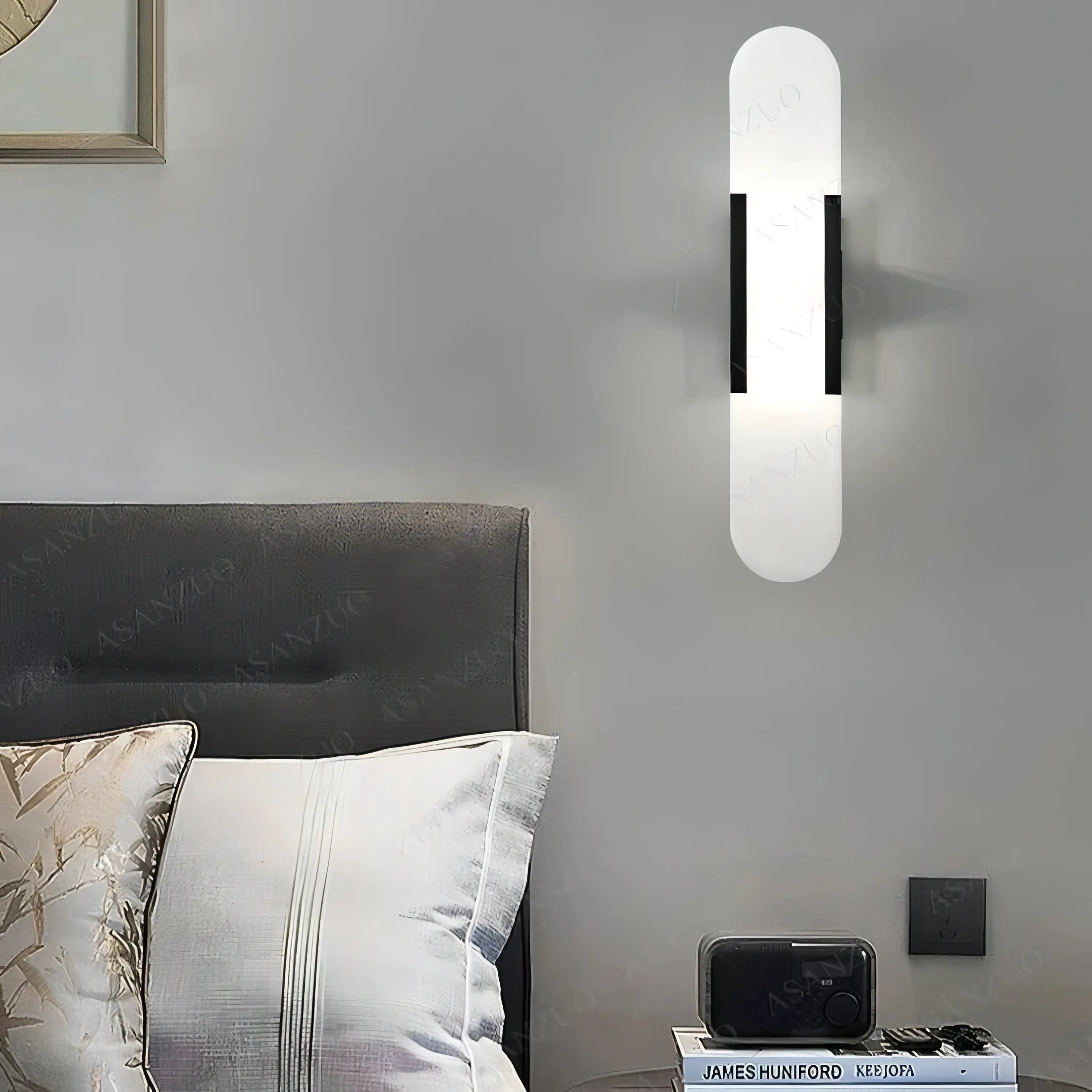 Zabel - Modern Stone Wall Lamp