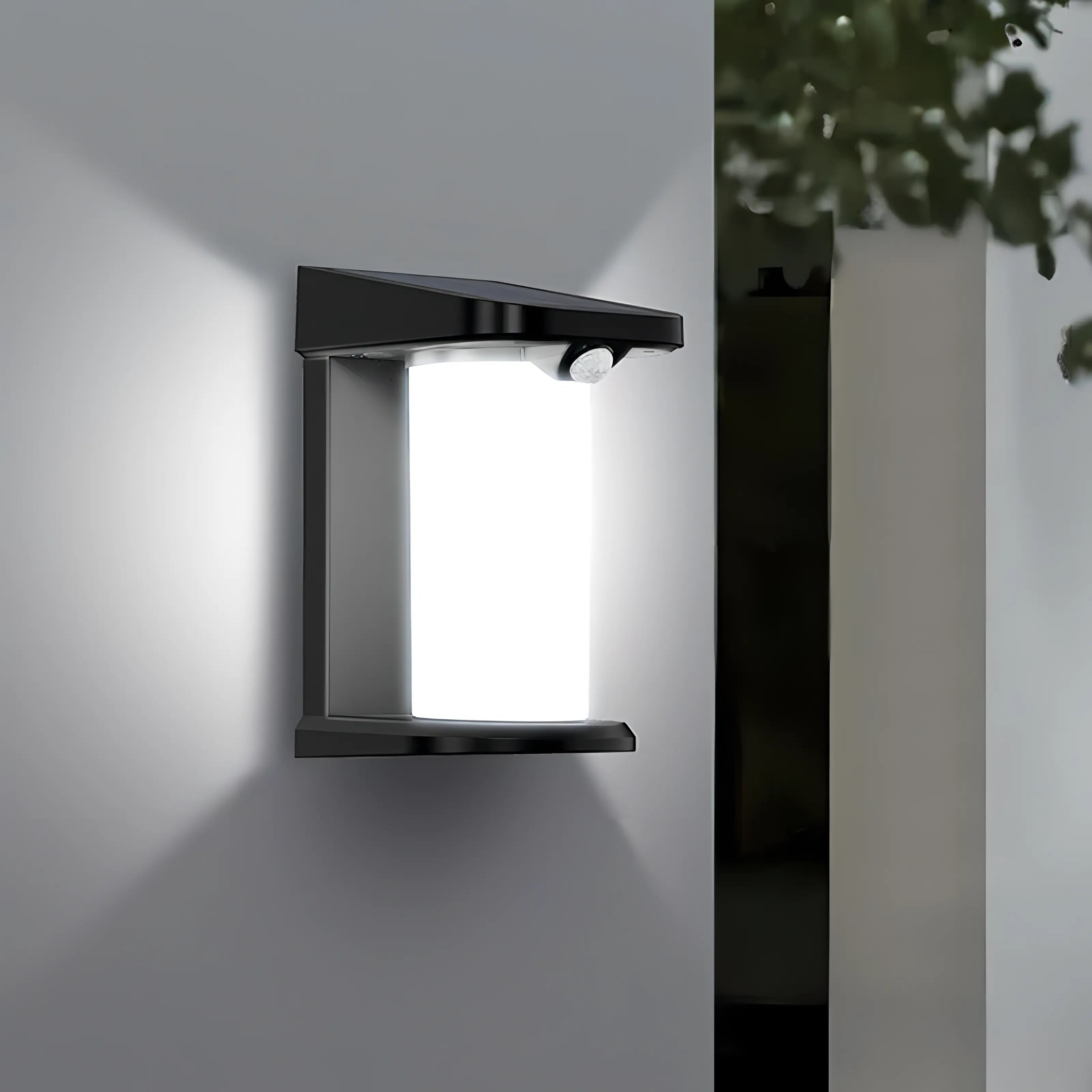 Mcghee - LED Round Outdoor Motion Sensor Wall Light