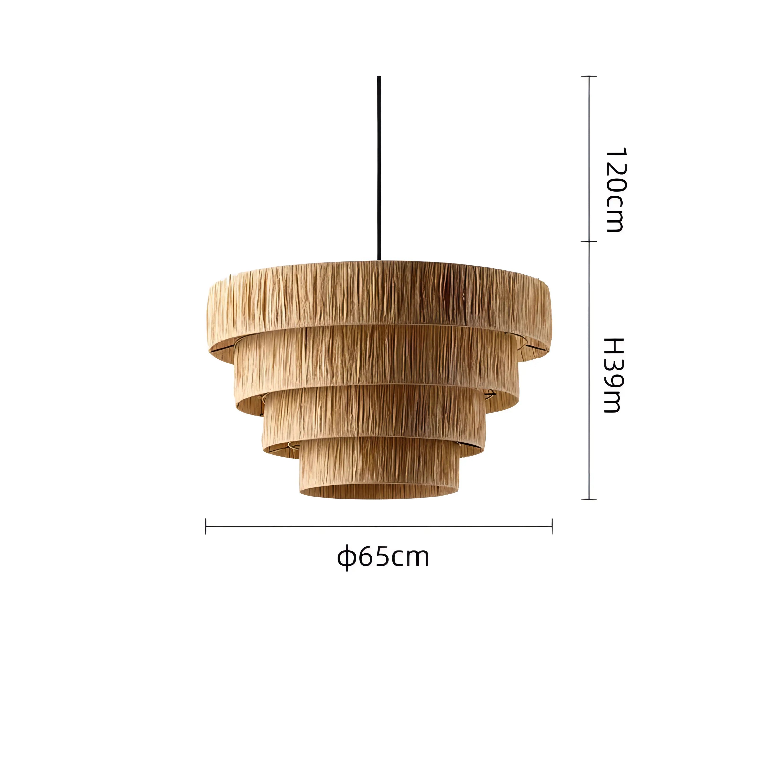 Hiatt - Wicker Rattan Pendant Ceiling Light