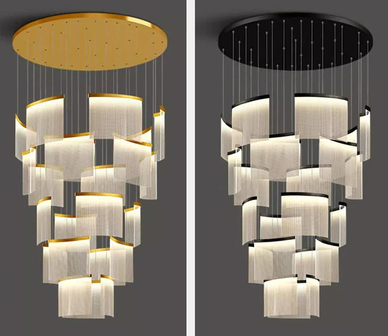 Mora - Round Hanging APP Dimmable Hanging Ceiling Chandelier