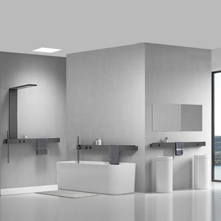 Buckner - Thermostatic Shower System with Storage and Towel Rack