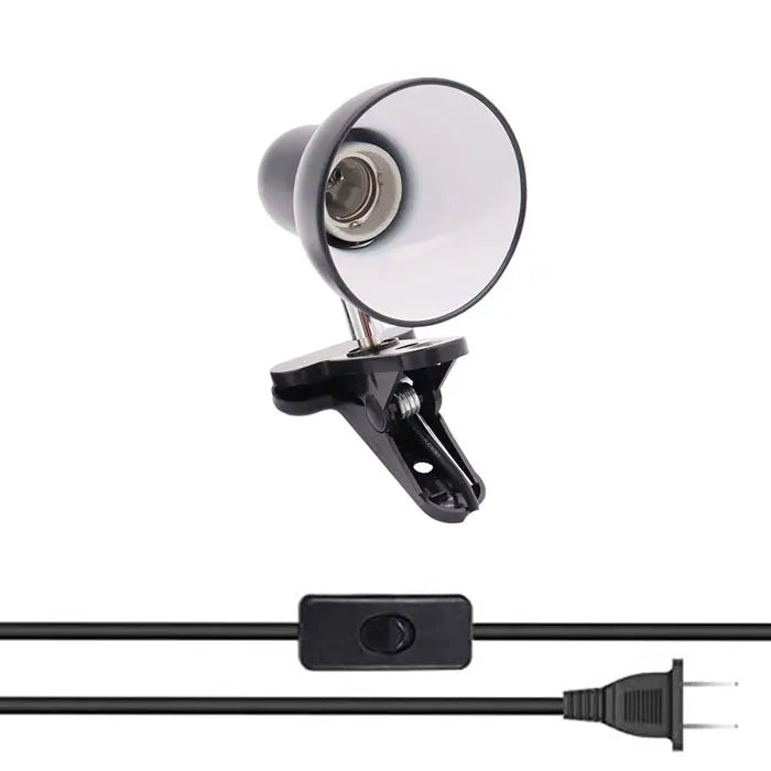 Lantz - Black White E27 Clip Desk Light