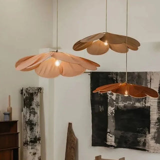 Milana - Fabric Flower Big Shade Hanging Pendant Ceiling Light