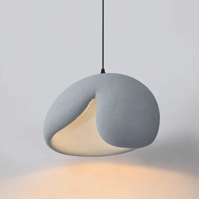 Ezeqi - Minimalist Wabi-Sabi Closed Shade Pendant Ceiling Light