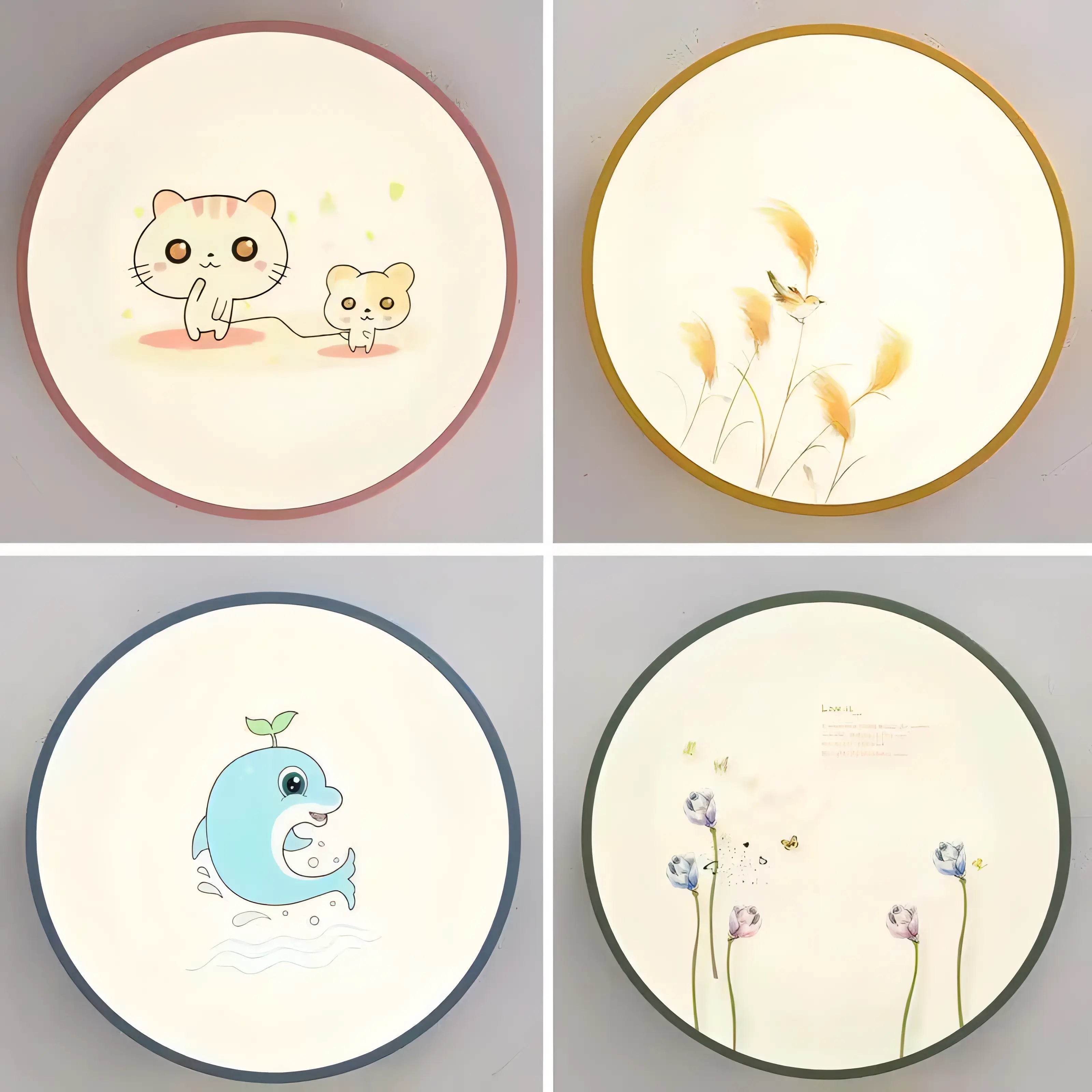 Engle - Cartoon Design Round Children's Ceiling Light
