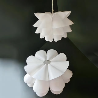 Sarah - Linear White Hanging Round Ceiling Light