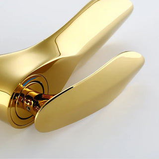 Wylie - Modern Brass Single Lever Deck Mounted Basin Mixer Tap