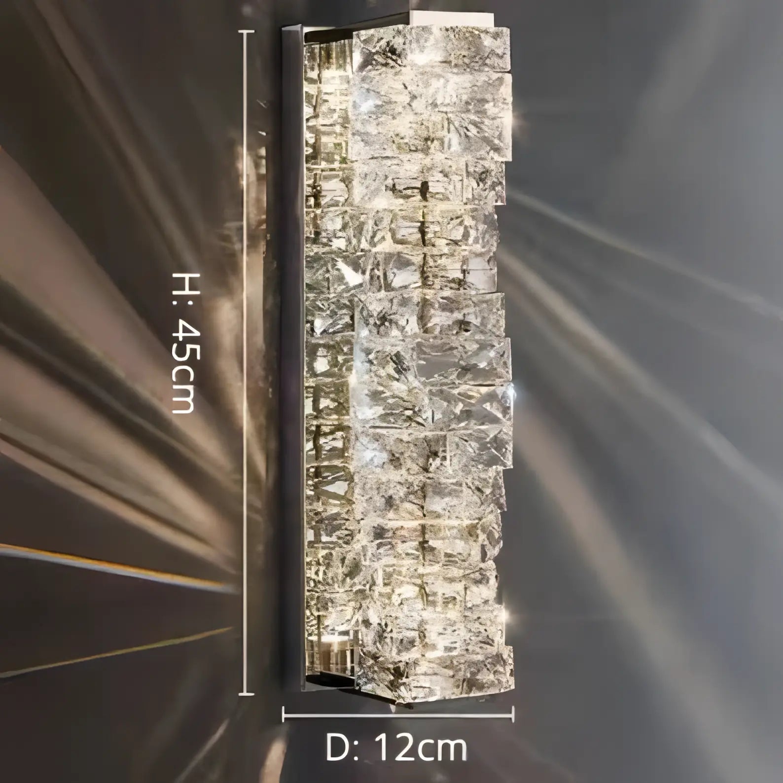 Hayes - Modern Twisted Crystal Glass Ceiling Chandelier