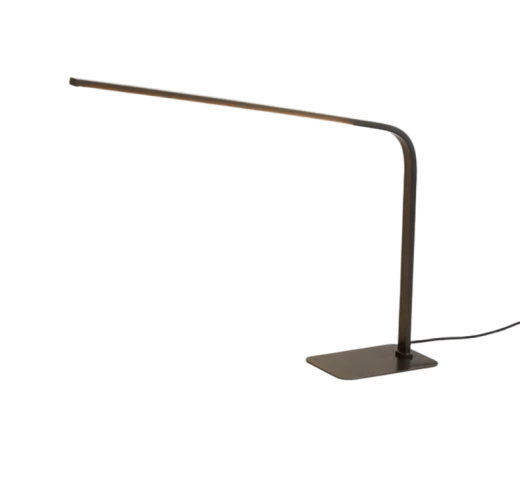 Bradshaw - Modern Brass Curved LED Table Desk Light