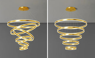 Jenru - Modern Multi Ring Hanging Ceiling Chandelier