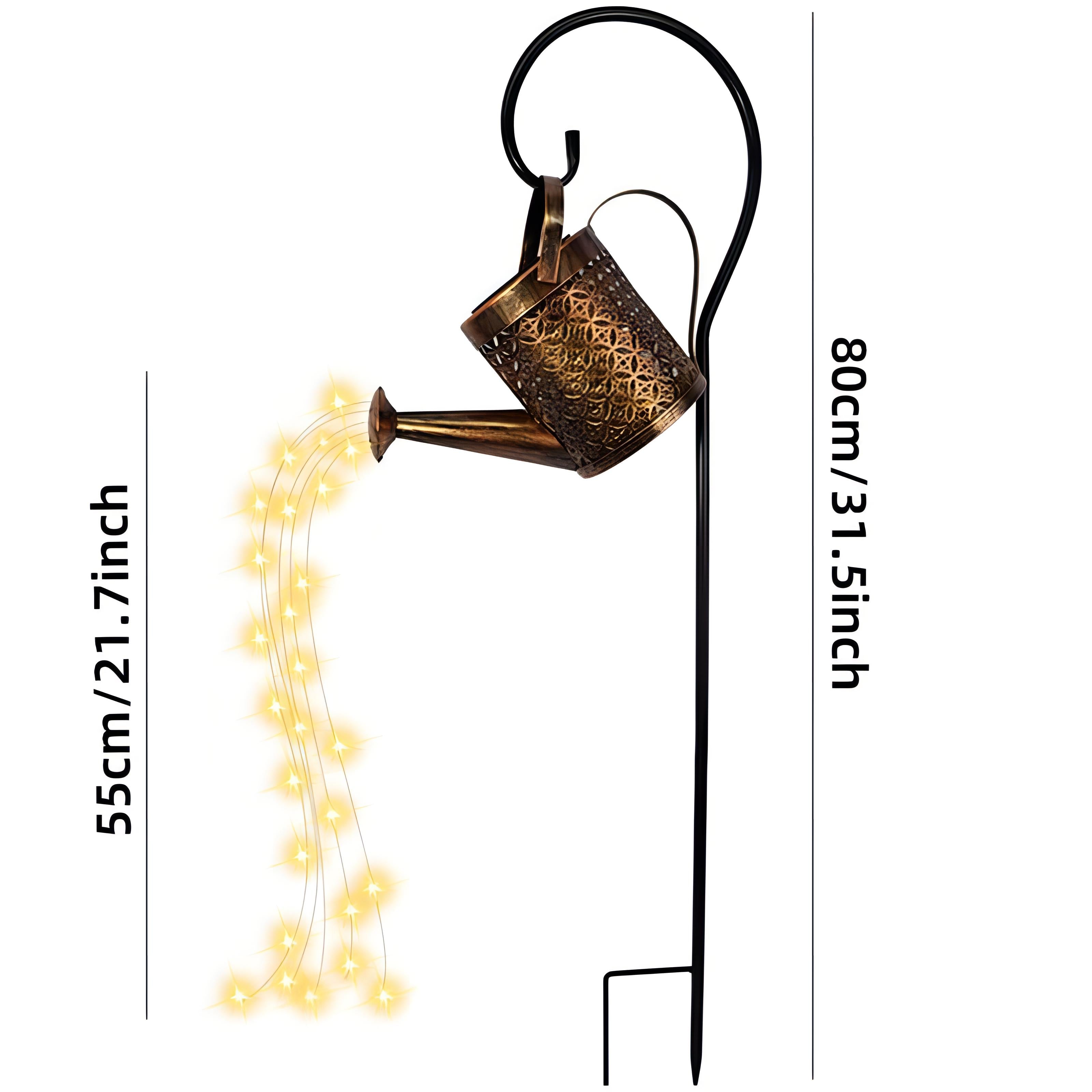 Brielle - Solar Watering Can Outdoor Floor Light