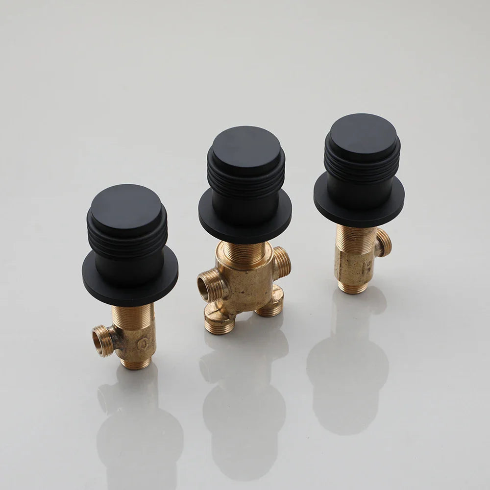 Janiya - Modern Bathtub Waterfall Tap Set with Pull Out Shower