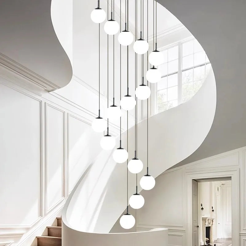 Polly - Modern Round Hanging LED Ball Ceiling Chandelier