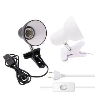 Lantz - Black White E27 Clip Desk Light