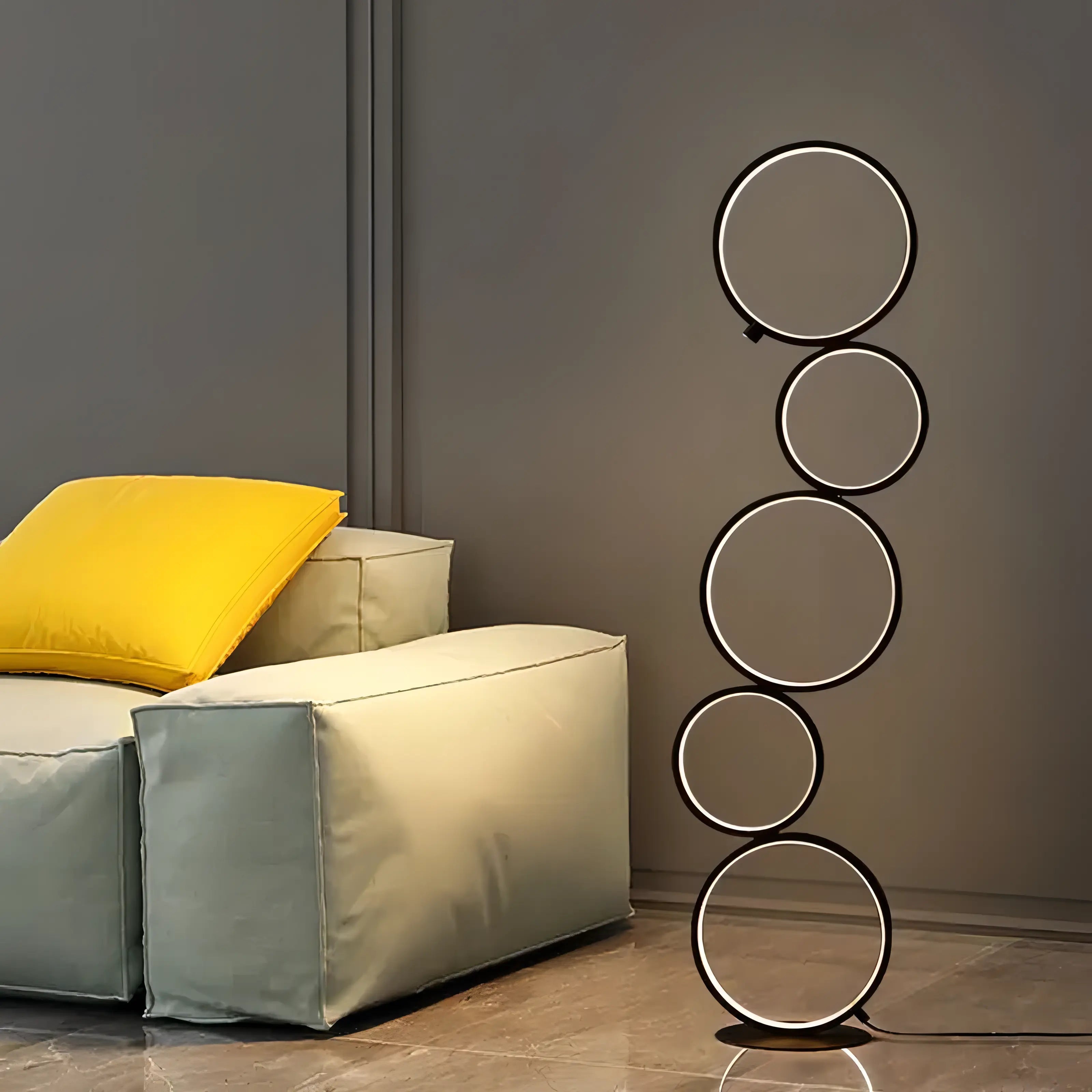 Olivia - LED Multi Tier Circle Floor Lamp