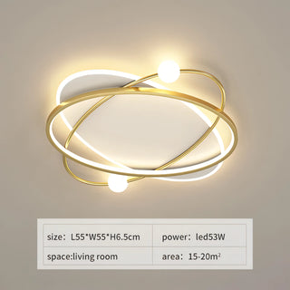 Toledo - Modern Thin Crossed Round Ceiling Light